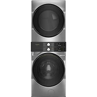Radiant Silver 4.5 Cu. Ft. Washer/7.4 Cu. Ft. Dryer Electric Smart Laundry Tower