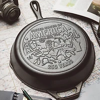 10.25 inch Seasoned Cast Iron Skillet - USA Icons