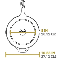 10.25 inch Seasoned Cast Iron Skillet - USA Icons