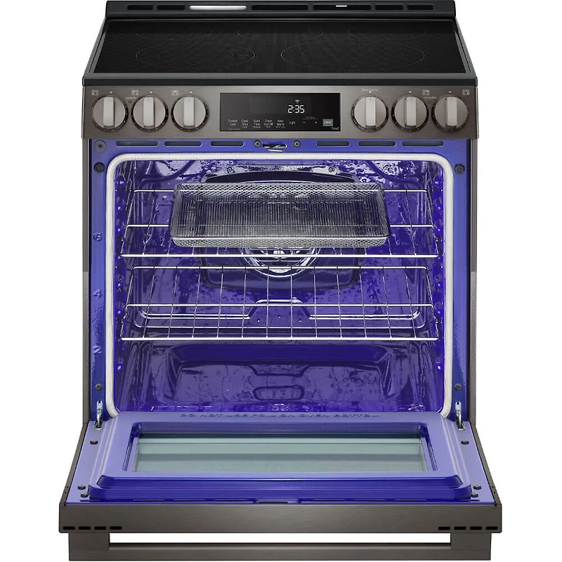 6.3 Cu. Ft. Black Stainless Slide-In Smart Electric Range