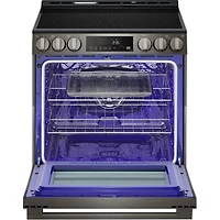 6.3 Cu. Ft. Black Stainless Slide-In Smart Electric Range
