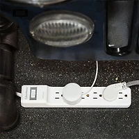 Essential Series 6 Outlet Surge Protector - White