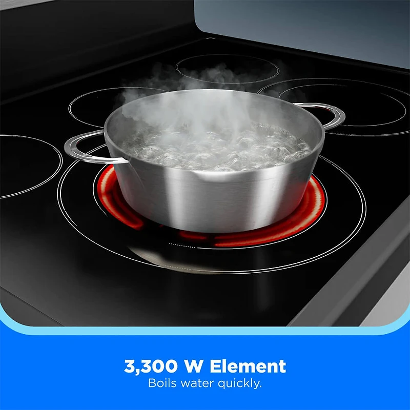 6.3 Cu. Ft. Stainless Freestanding Electric Convection Smart Range