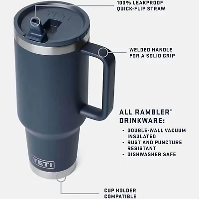 Rambler 40 oz. Travel Straw Mug with Color-Matched Straw Lid - Cape Taupe