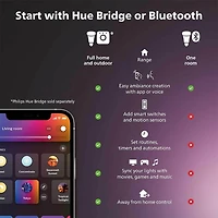 White Ambiance A19 60W Bluetooth LED Smart Bulbs (2 Pack)