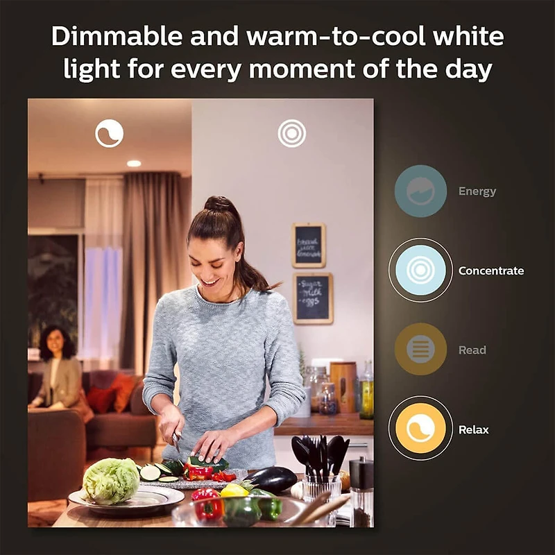 White Ambiance A19 60W Bluetooth LED Smart Bulbs (2 Pack)