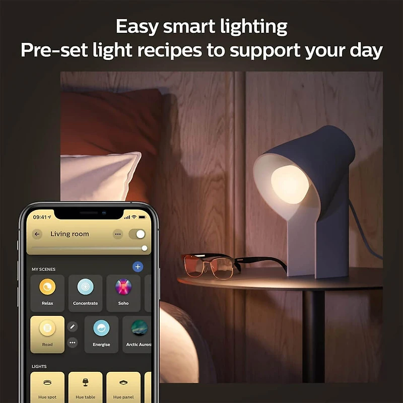 White Ambiance A19 60W Bluetooth LED Smart Bulbs (2 Pack)