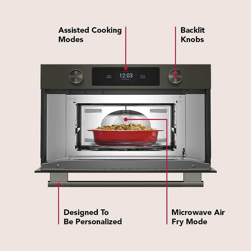 1.4 Cu. Ft. Black Ore Built-In Smart Convection Microwave with Air Fry