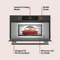 1.4 Cu. Ft. Black Ore Built-In Smart Convection Microwave with Air Fry