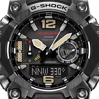 Mens G-Shock Mudmaster Solar Bluetooth Analog-Digital Watch - Black