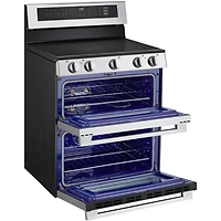 7.3 Cu. Ft. Stainless Freestanding Double Oven Smart Electric Range