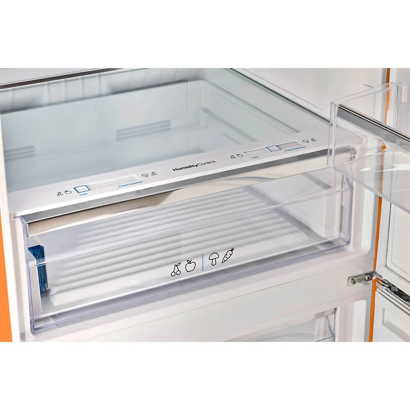 17 Cu. Ft. Creamsicle Orange Classic Retro Counter-Depth Bottom Freezer Refrigerator