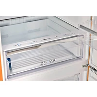 17 Cu. Ft. Creamsicle Orange Classic Retro Counter-Depth Bottom Freezer Refrigerator