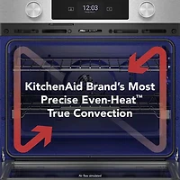 27 inch Stainless Electric Smart Convection Wall Oven with Assisted Cooking Modes