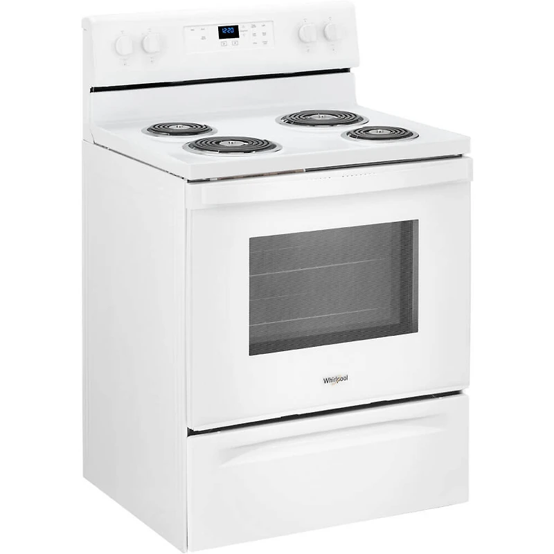 4.8 Cu. Ft. White Freestanding Electric Range