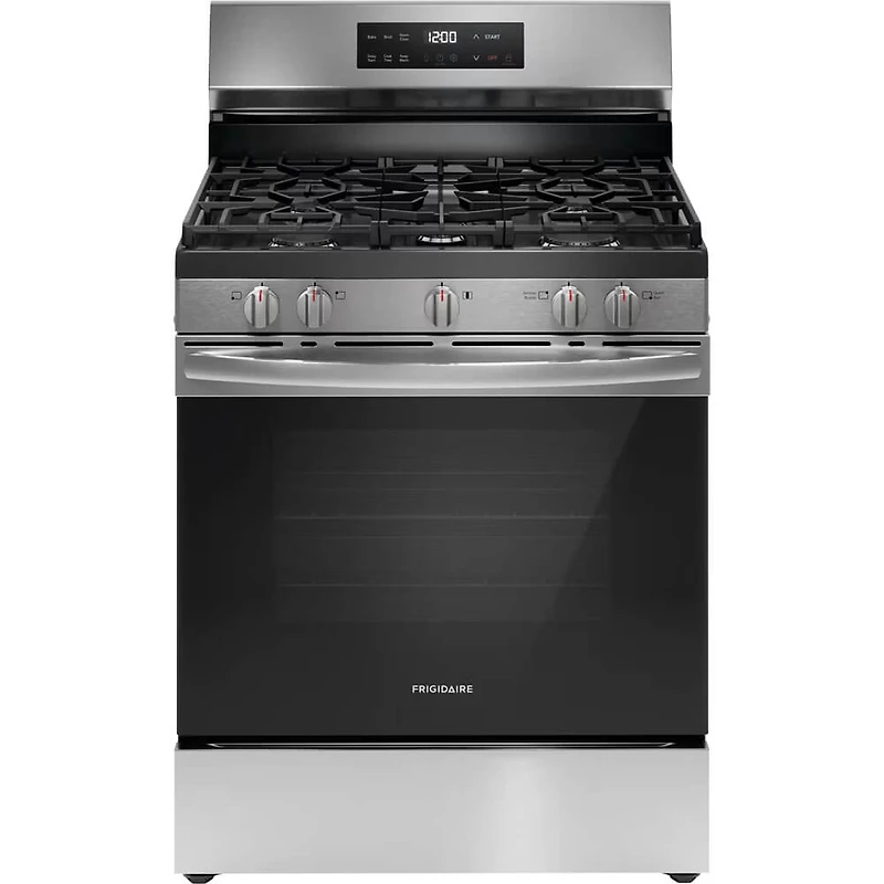 5.1 Cu. Ft. Stainless Freestanding Gas Range with Steam Clean