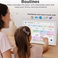15.6 inch Smart Family Calendar Wi-Fi Cloud Digital Picture Frame - White