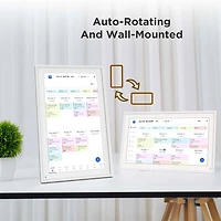 15.6 inch Smart Family Calendar Wi-Fi Cloud Digital Picture Frame - White