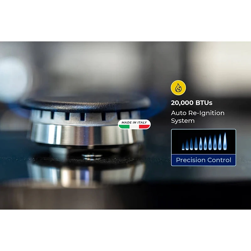 4.2 Cu. Ft. Stainless and Matte Black HausPro Freestanding Dual Fuel Convection Range