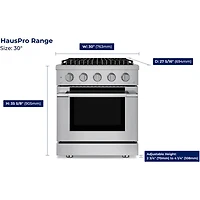 4.2 Cu. Ft. Stainless and Matte Black Slide-In Convection Gas Range