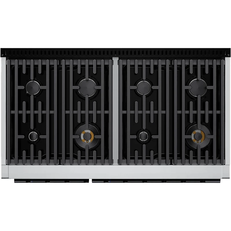 6.7 Cu. Ft. Stainless and Black Stainless Slide-In Double Oven Gas Convection Range
