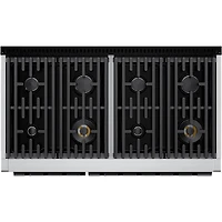 6.7 Cu. Ft. Stainless and Black Stainless Slide-In Double Oven Gas Convection Range