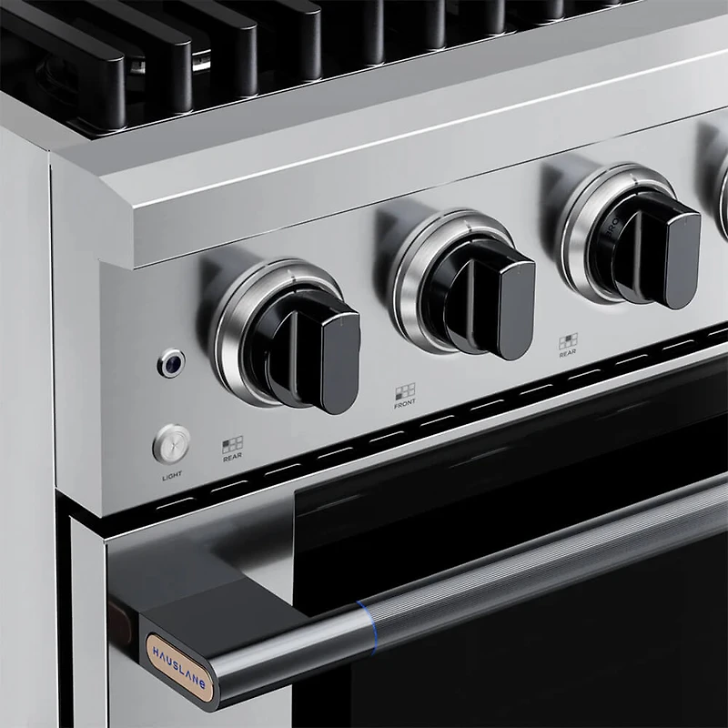 5.2 Cu. Ft. Stainless and Black Stainless Freestanding Dual Fuel Convection Range