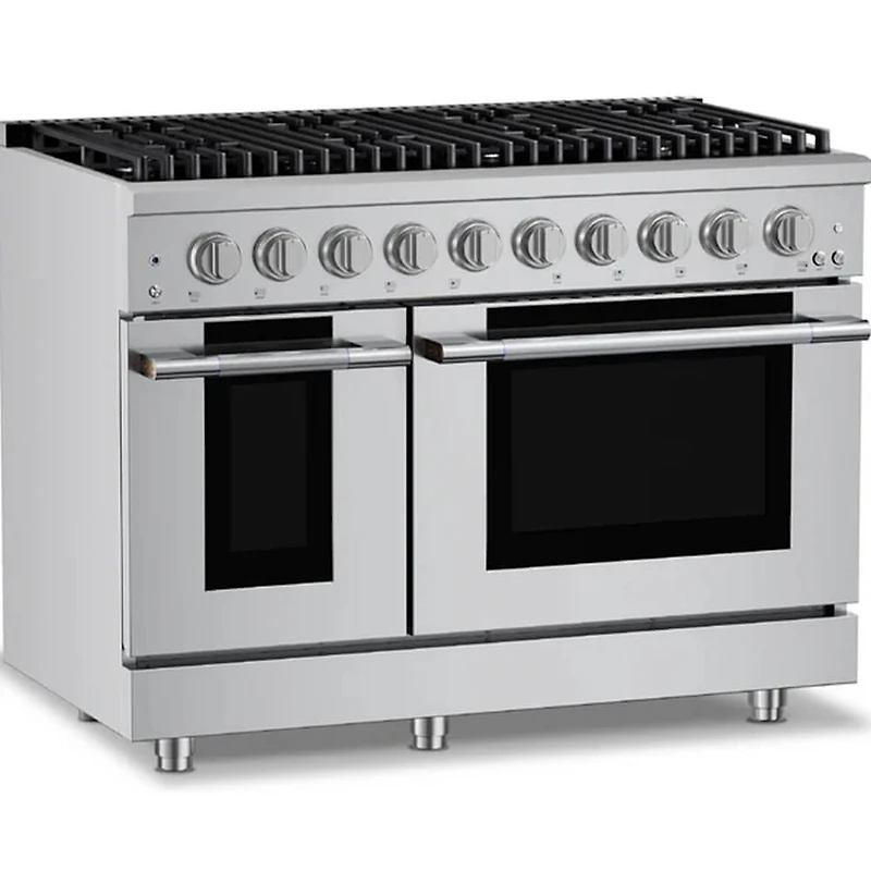 6.7 Cu. Ft. Stainless Freestanding Double Oven Duel Fuel Convection Range