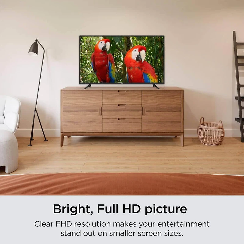  40 inch Class Full HD 1080p LED Smart TV Renewed WiFi Voice Remote OS Netflix Disney Plus Hulu YouTube HDMI Cable Streaming Bundle with 12 Month CPS Protection Plan