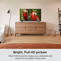  40 inch Class Full HD 1080p LED Smart TV Renewed WiFi Voice Remote OS Netflix Disney Plus Hulu YouTube HDMI Cable Streaming Bundle with 12 Month CPS Protection Plan