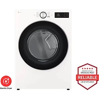 7.4 Cu. Ft. White Front Load Smart Electric Dryer