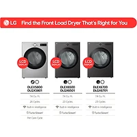 7.4 Cu. Ft. White Front Load Smart Electric Dryer