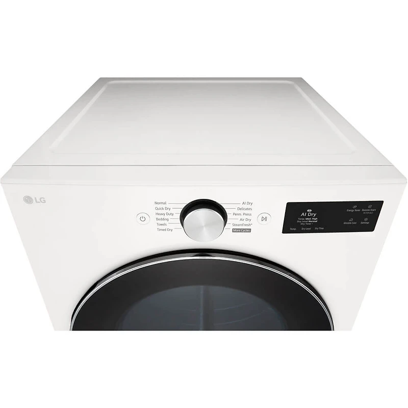7.4 Cu. Ft. White Front Load Smart Electric Dryer