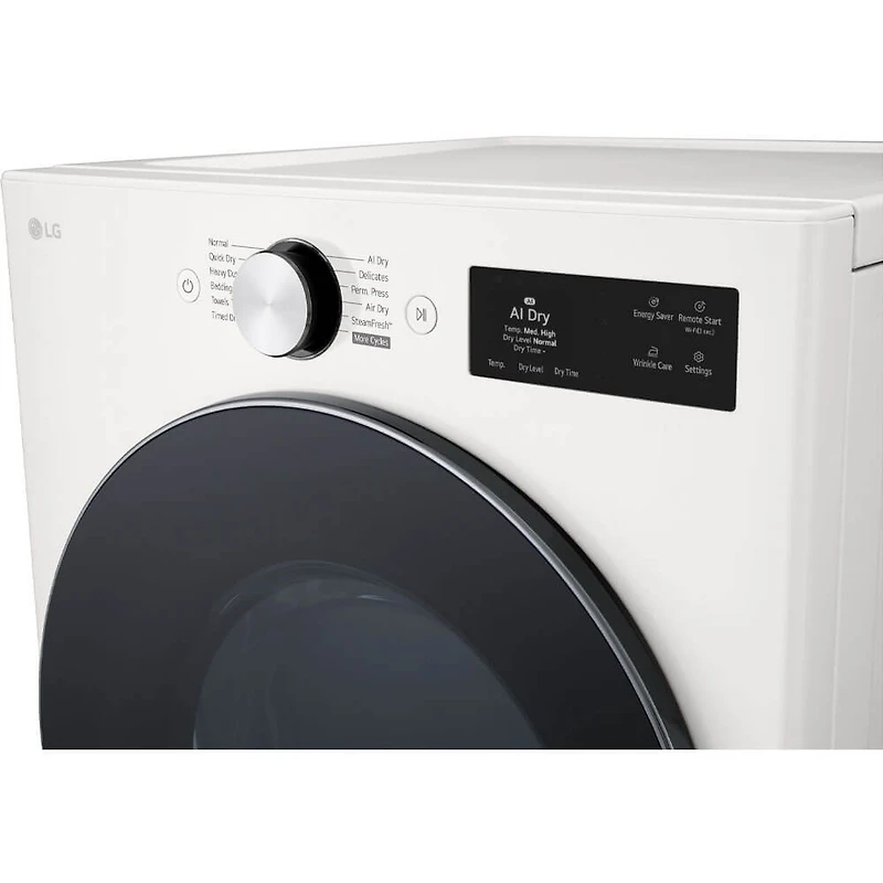 7.4 Cu. Ft. White Front Load Smart Electric Dryer