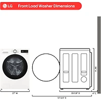 5.0 Cu. Ft. Alpine White Front Load Smart Washer