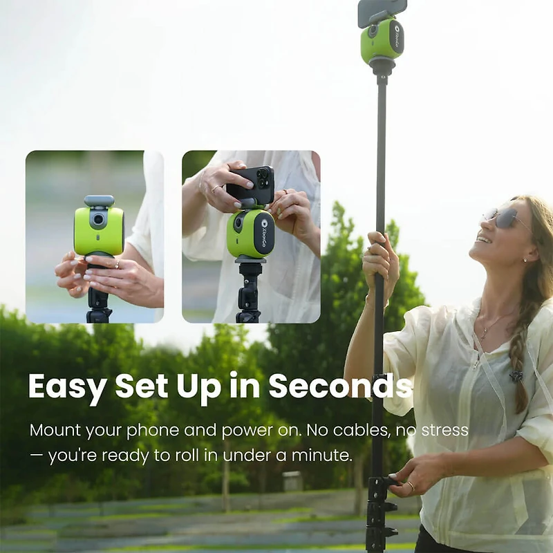Chameleon Sports Action Smart Camera with AI Auto Tracking - Lava Graphite