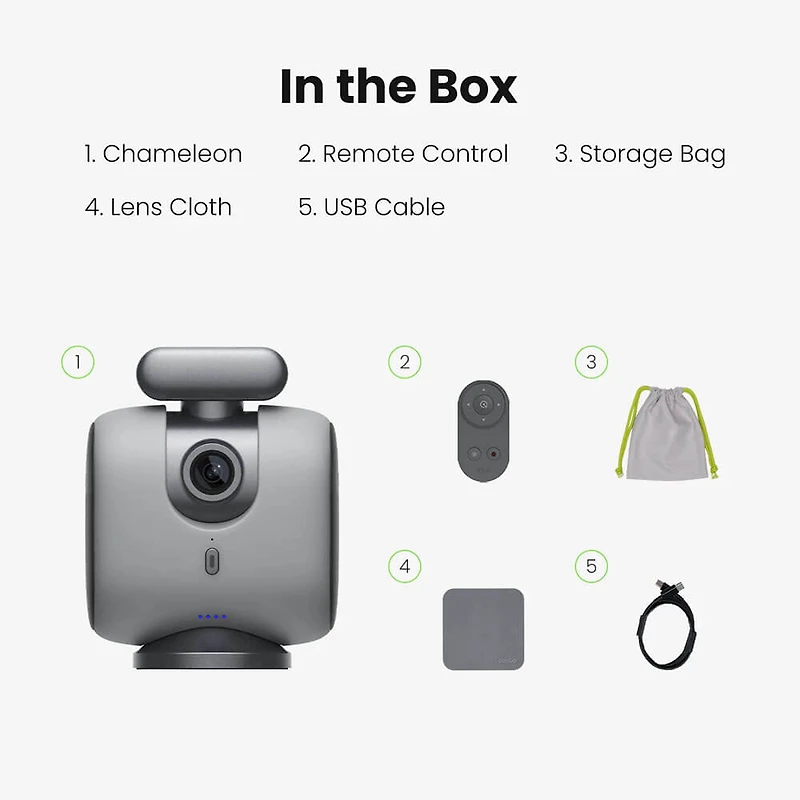 Chameleon Sports Action Smart Camera with AI Auto Tracking - Lava Graphite