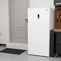 17 Cu. Ft. White Convertible Upright Counter-Depth Garage Ready Refrigerator / Freezer