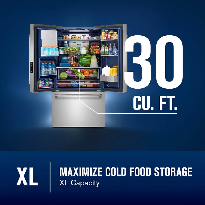 30 Cu. Ft. Stainless French Door Refrigerator