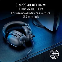 BlackShark V2 X Gaming Headphones for PlayStation 5 and PC - Black