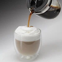 Steam Espresso and Cappuccino Machine - Black - Factory Certified Refurbished