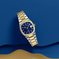 Super Seville Collection Quartz Watch - Two Tone Stainless/Blue