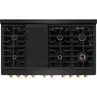 6.7 Cu. Ft. Black Stainless Double Oven Dual Fuel Range
