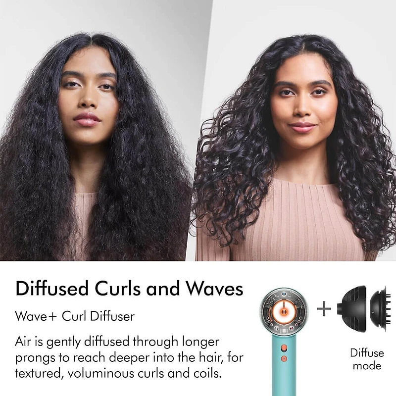 Supersonic Nural Hair Dryer with 5 Styling Attachments