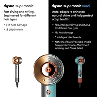 Supersonic Nural Hair Dryer with 5 Styling Attachments