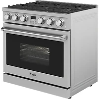 6 Cu. Ft. Stainless Contemporary Professional Freestanding Liquid Propane Convection Range