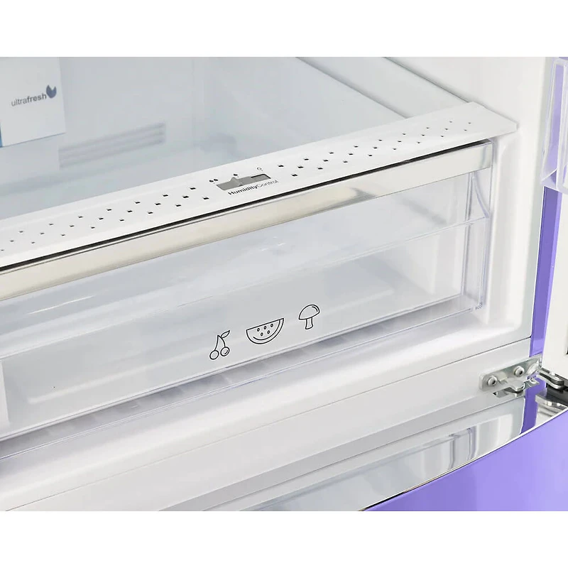 12 Cu. Ft. Violet Counter-Depth Retro Bottom Freezer Refrigerator