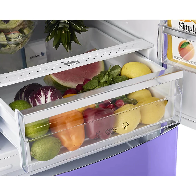 12 Cu. Ft. Violet Counter-Depth Retro Bottom Freezer Refrigerator