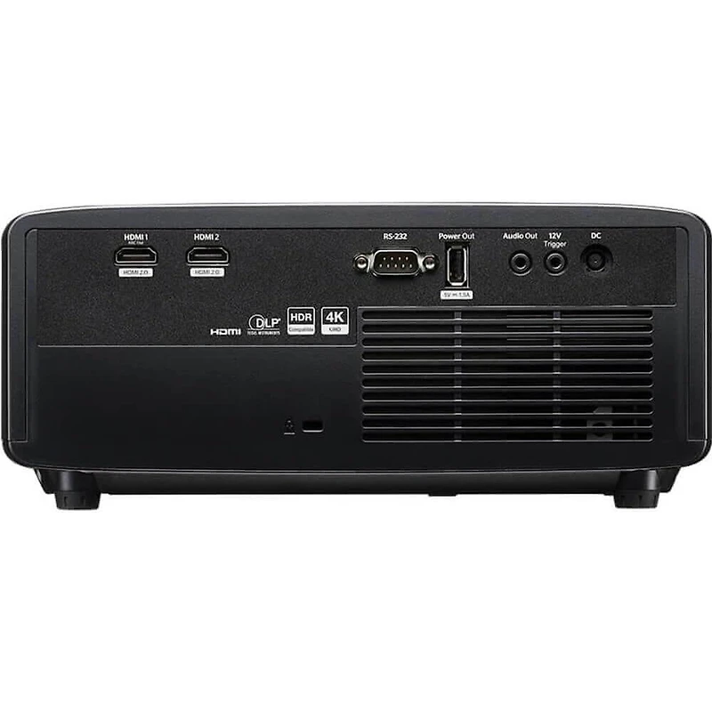 4K UHD Laser Projector HDR High Brightness Home Theater Gaming Ready DLP Technology Black Streaming Bundle HDMI Cable CPS 12 Month Protection Plan Included