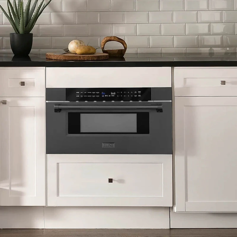 1.2 Cu. Ft. Black Stainless Microwave Drawer